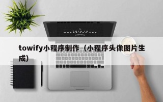 陆丰towify小程序制作（小程序头像图片生成）
